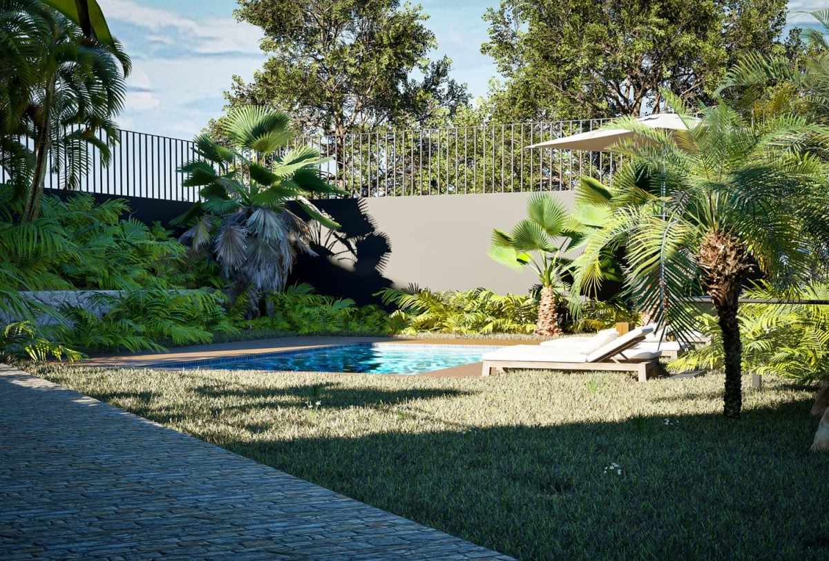 casa com piscina
