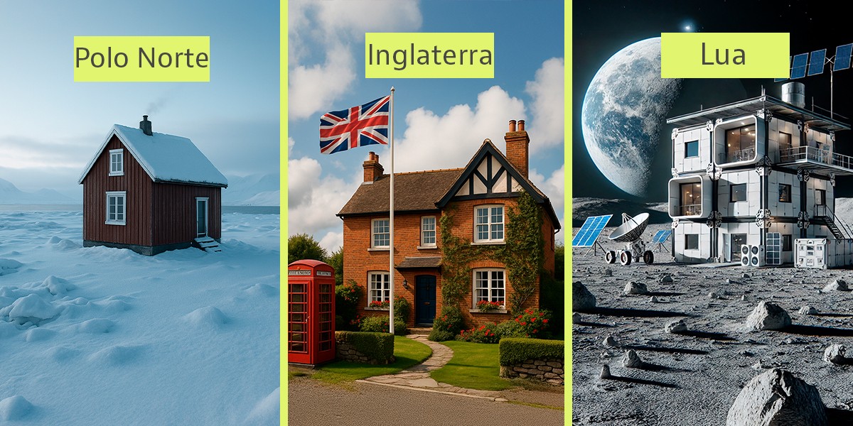 Polo Norte Inglaterra Lua