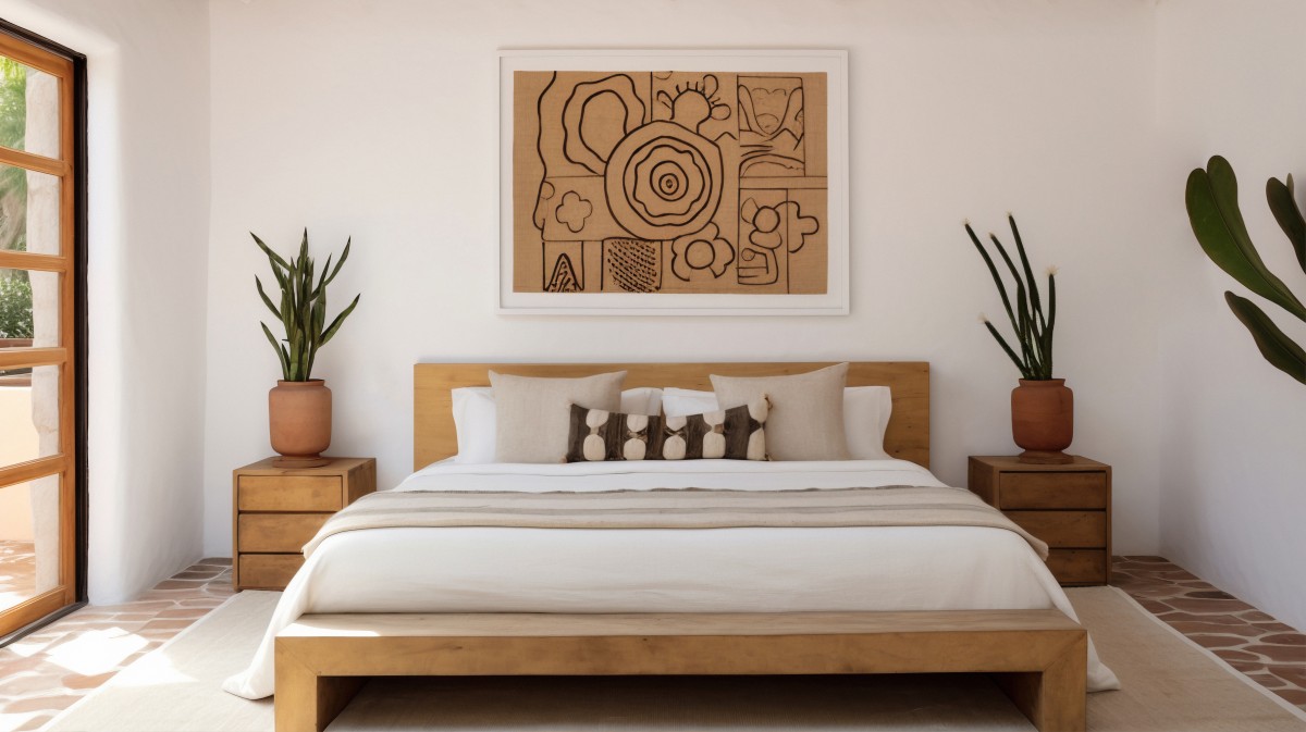 Cabeceira de cama moderna