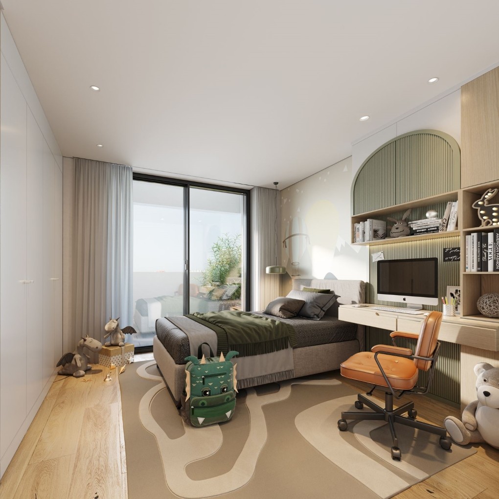 Casas de nova construção com espaço