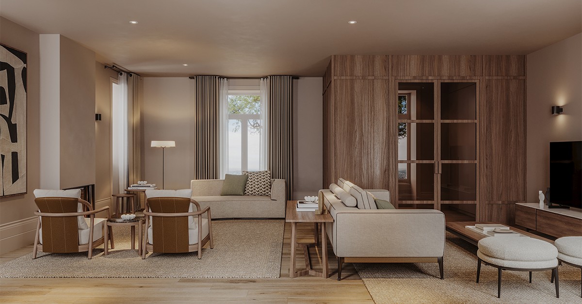 Interior de casas de luxo