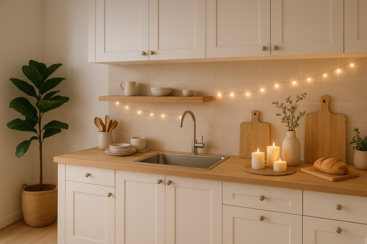 Acolhedora, quente e cheia de detalhes que convidam a ficar.