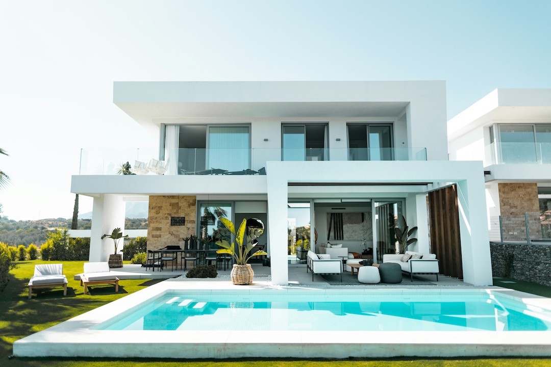 casa de luxo com piscina