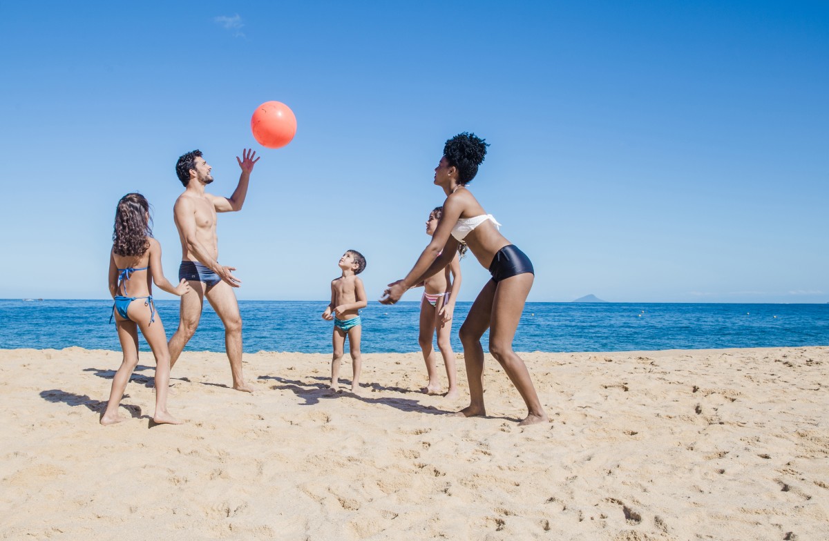 Ir à praia no Verão