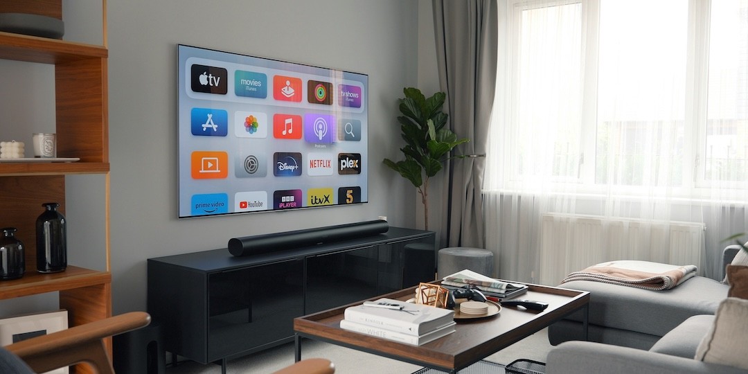 nova smart tv na sala de estar
