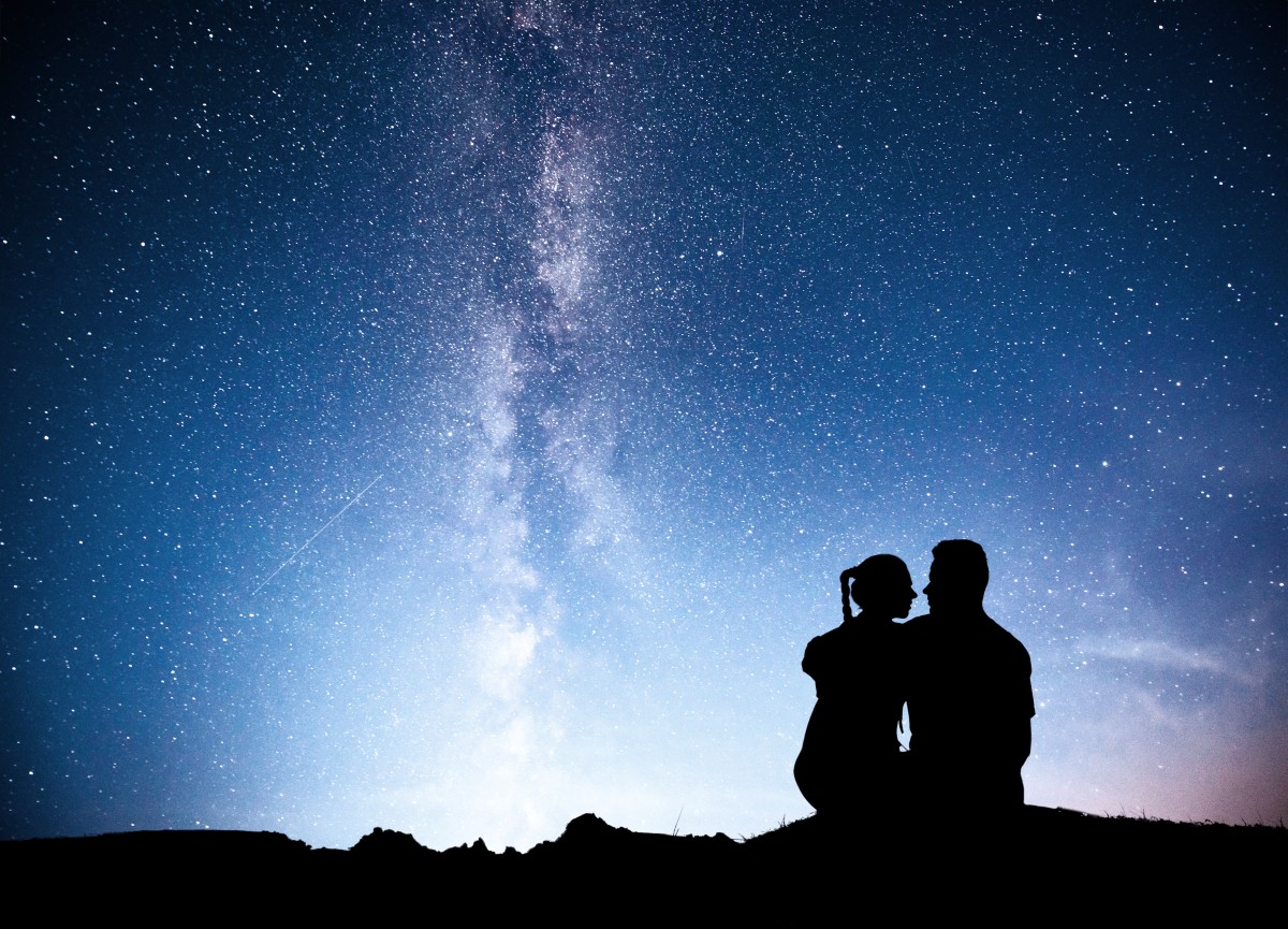 Ver as estrelas é romântico