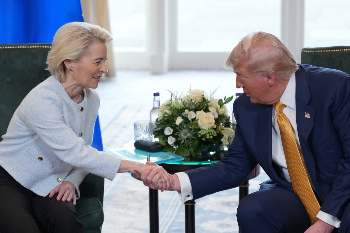 Ursula von der Leyen e Donald Trump
