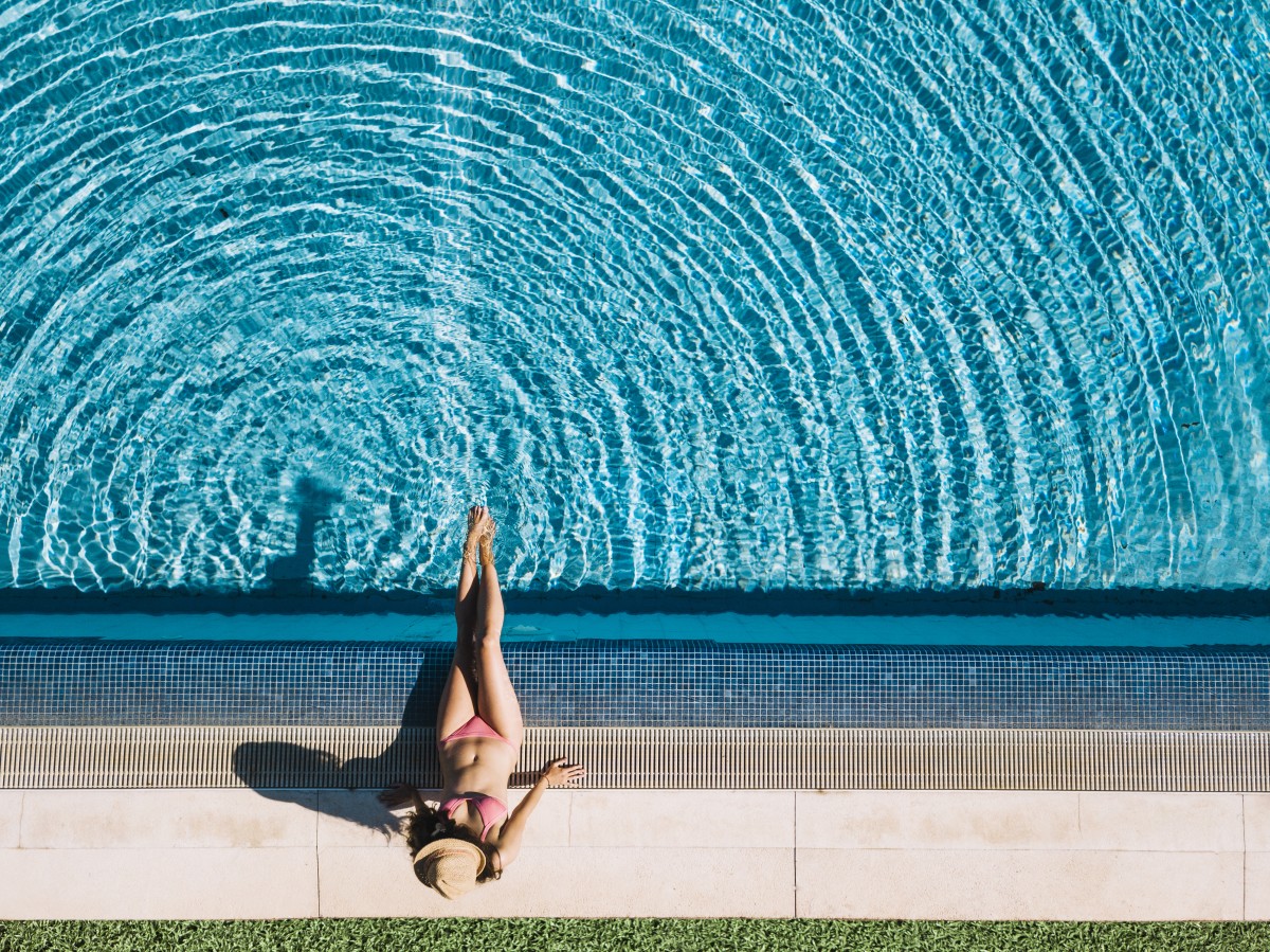 Obras na piscina