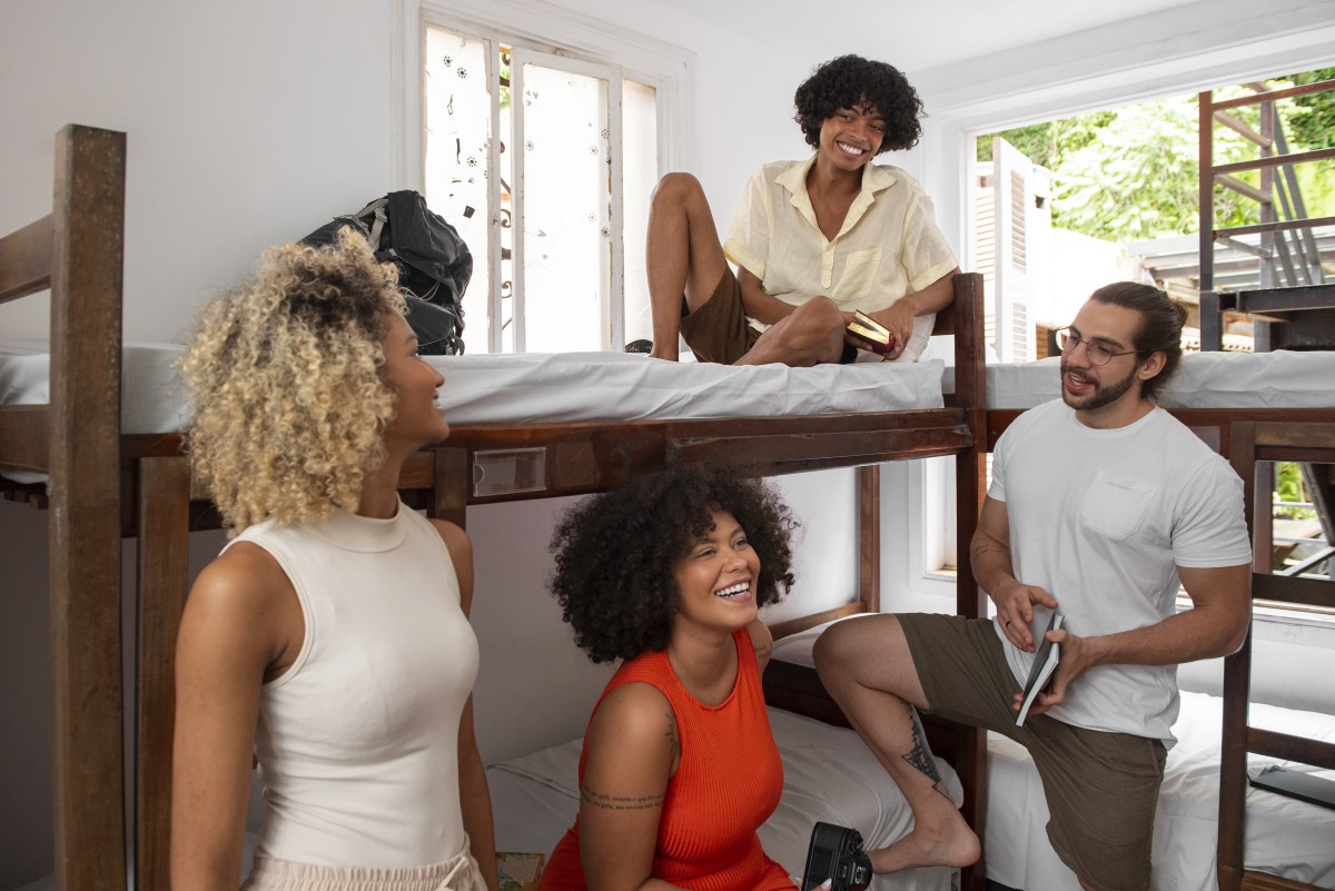 Estudantes em residências universitárias