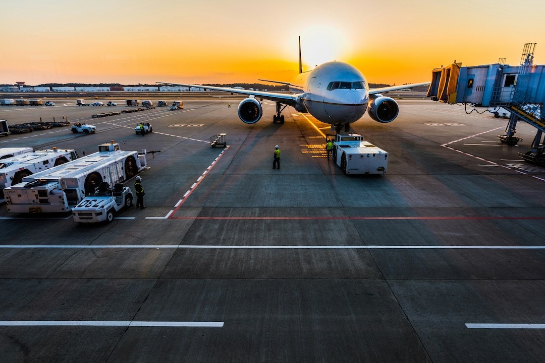 equipa técnica de um aeroporto