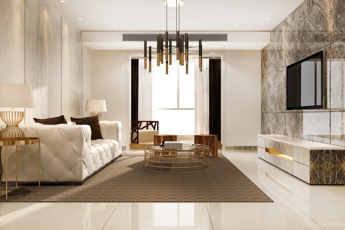 sala de estar de luxo