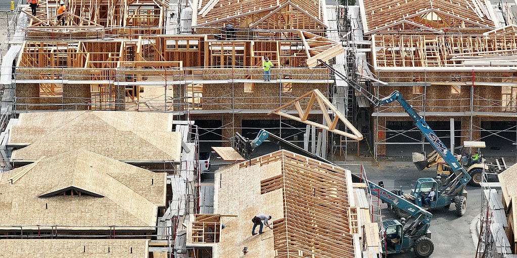 Casas em construção nos EUA
