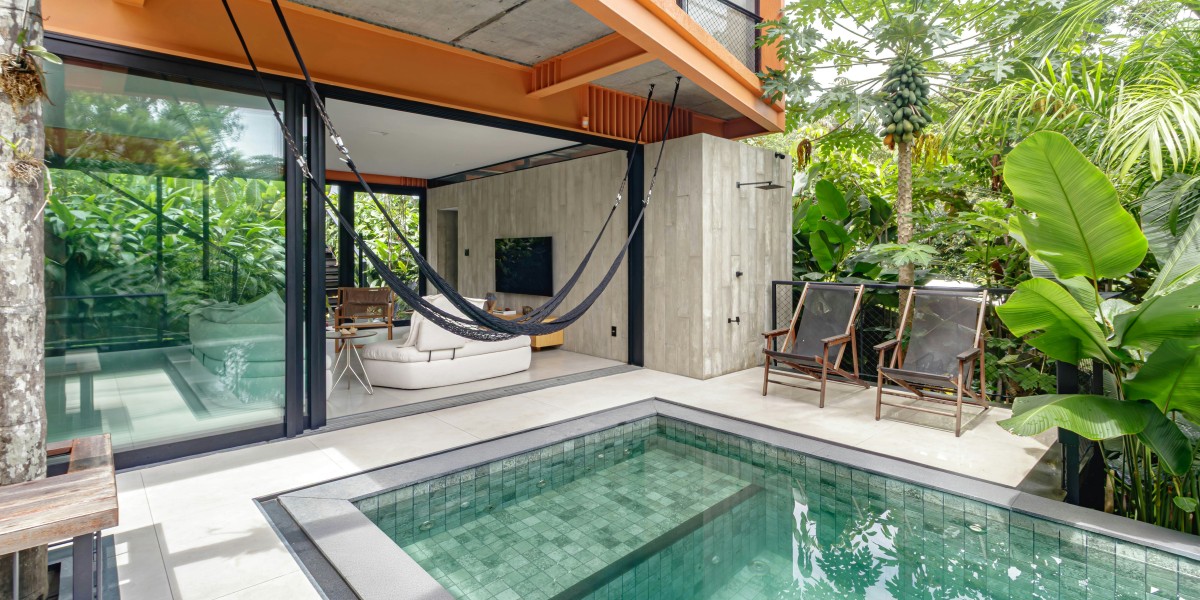 Casas pré-fabricadas com piscina