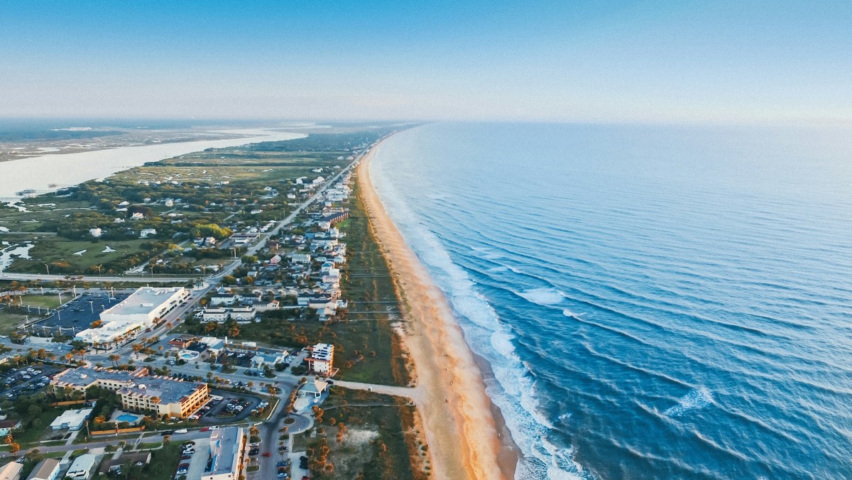 A drone view of the Florida Coastline