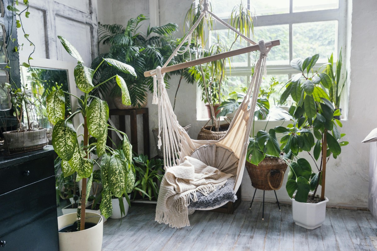 Jardim interior em casa