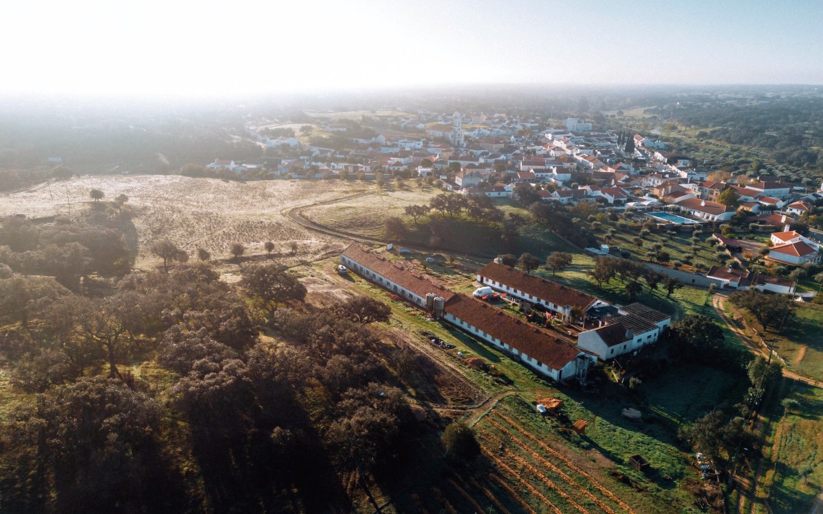 Vista aérea do projeto da TDF