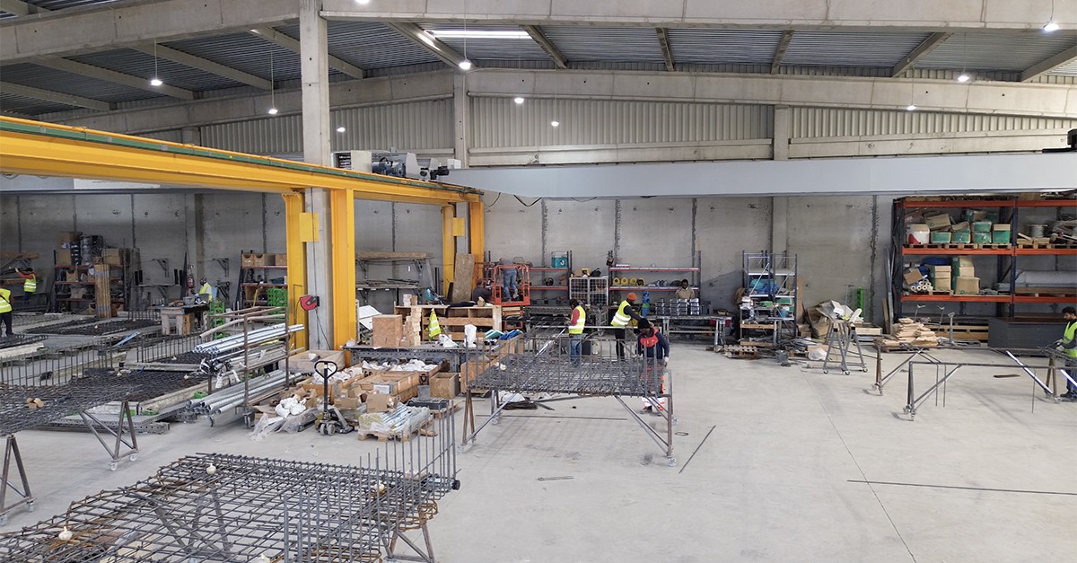 Fábrica onde são construídos os módulos