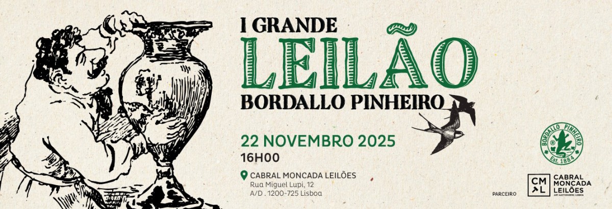 Leilão de peças Bordallo Pinheiro