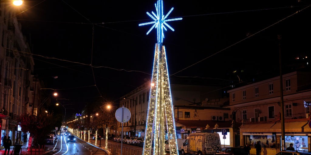 Luzes de Natal em Lisboa