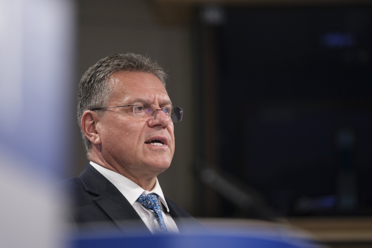 Maros Sefcovic, comissário europeu para o Comércio