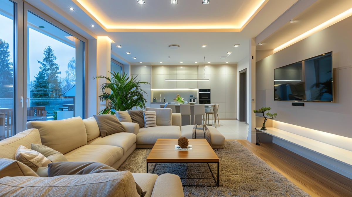 luz artificial no inverno