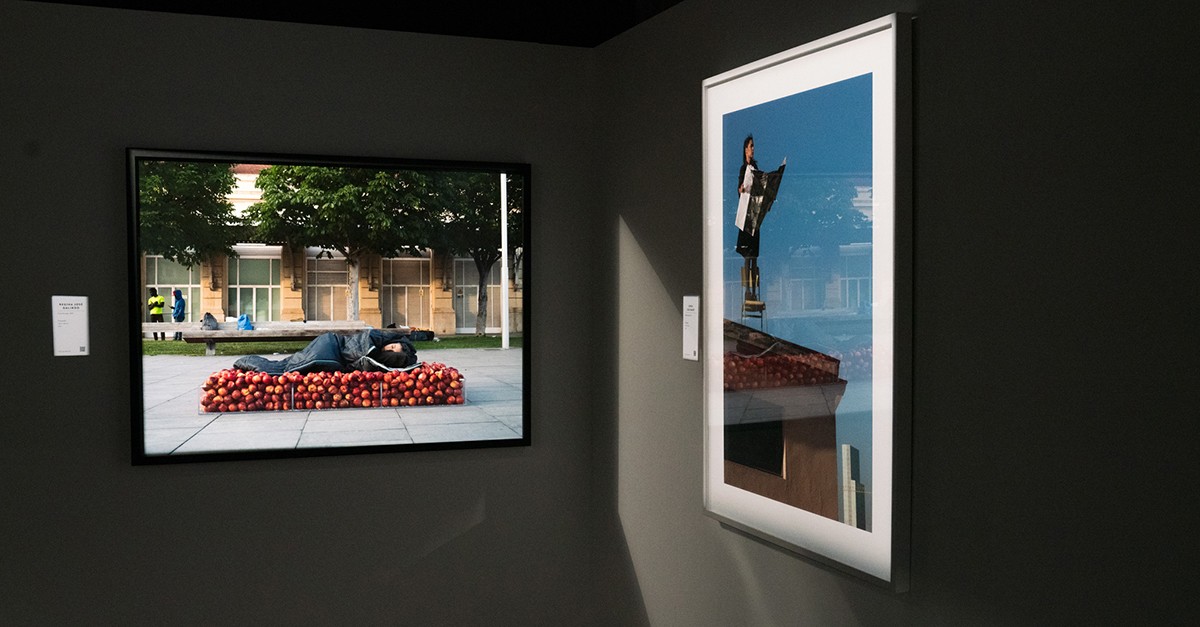 Parte das obras do idealista expostas