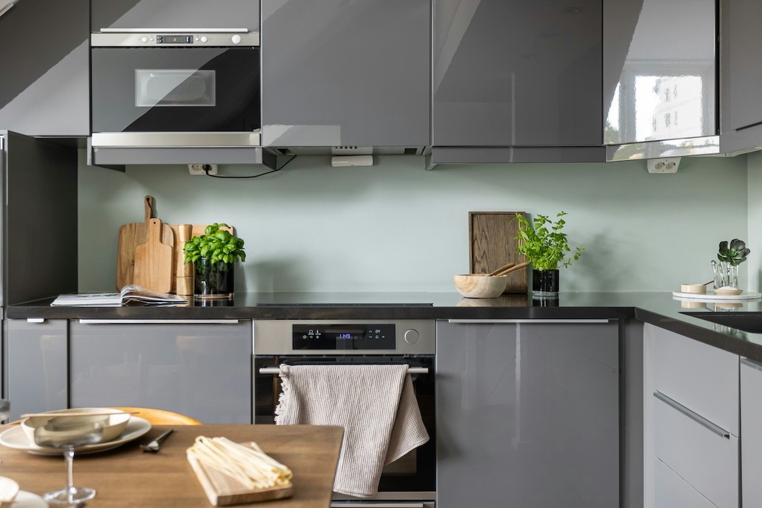 cozinha com novos eletrodomésticos