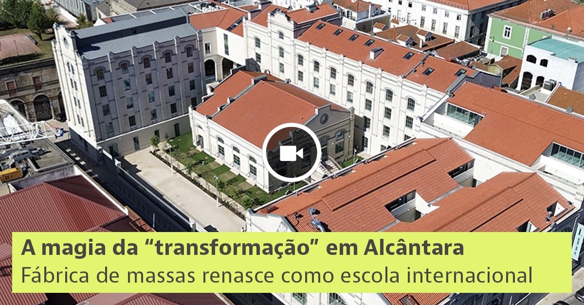 Reconversão de fábrica de massas em escola