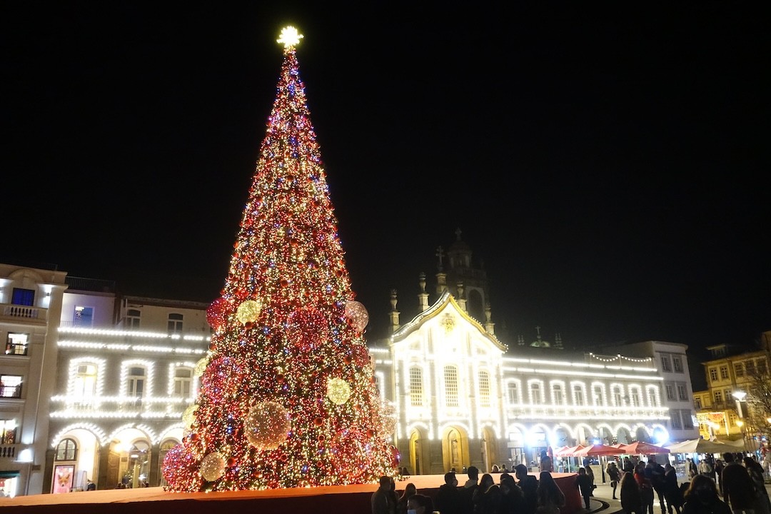 árvore de Natal em Braga
