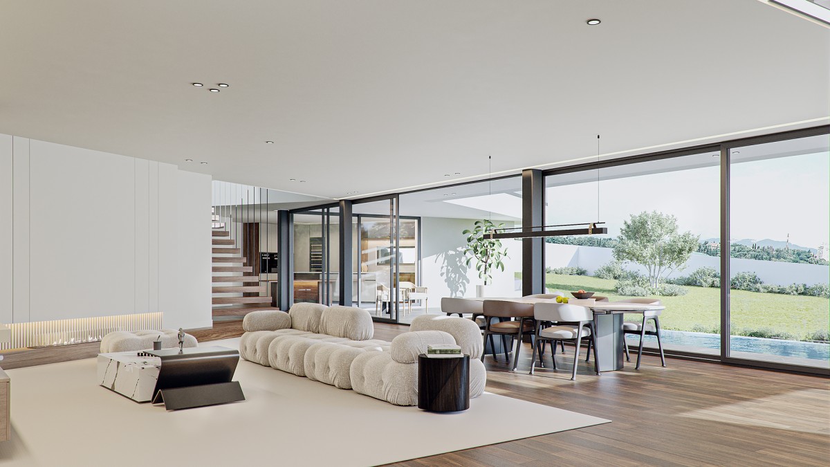 sala de estar de luxo