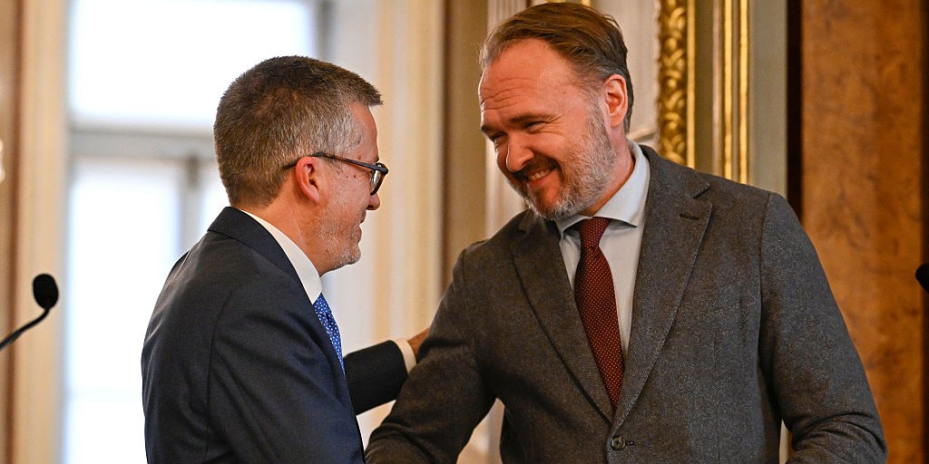 Dan Jørgensen e Carlos Moedas