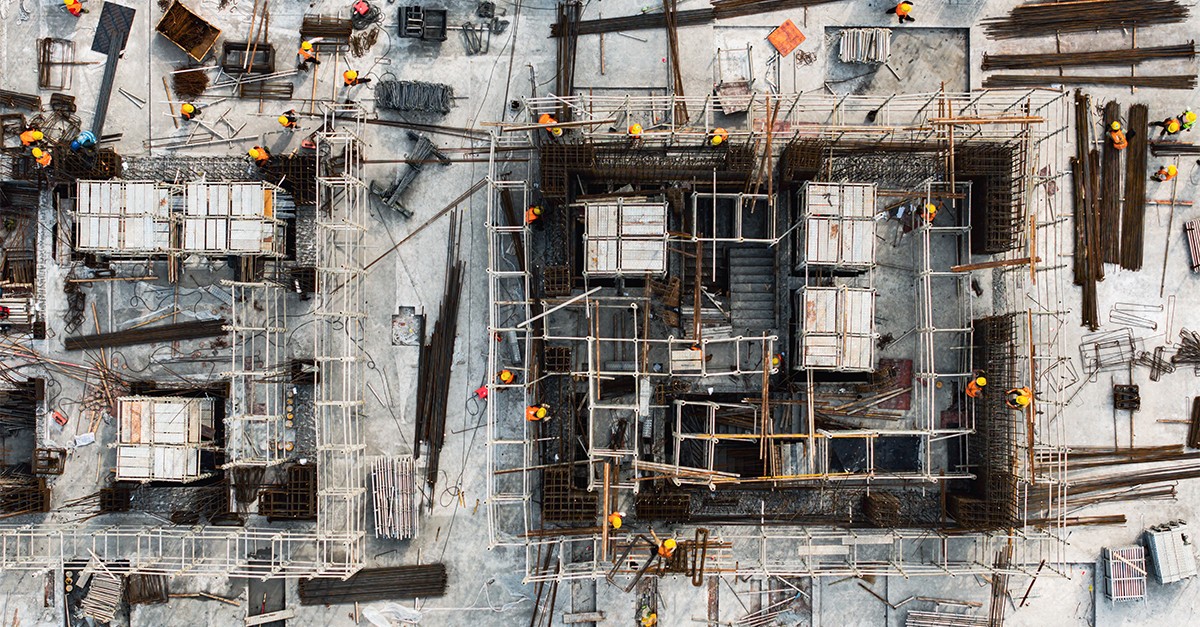 Construção de casas novas