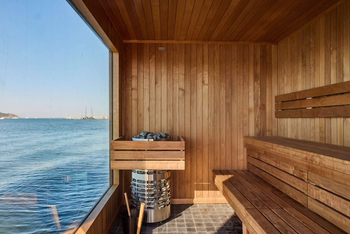Interior da sauna