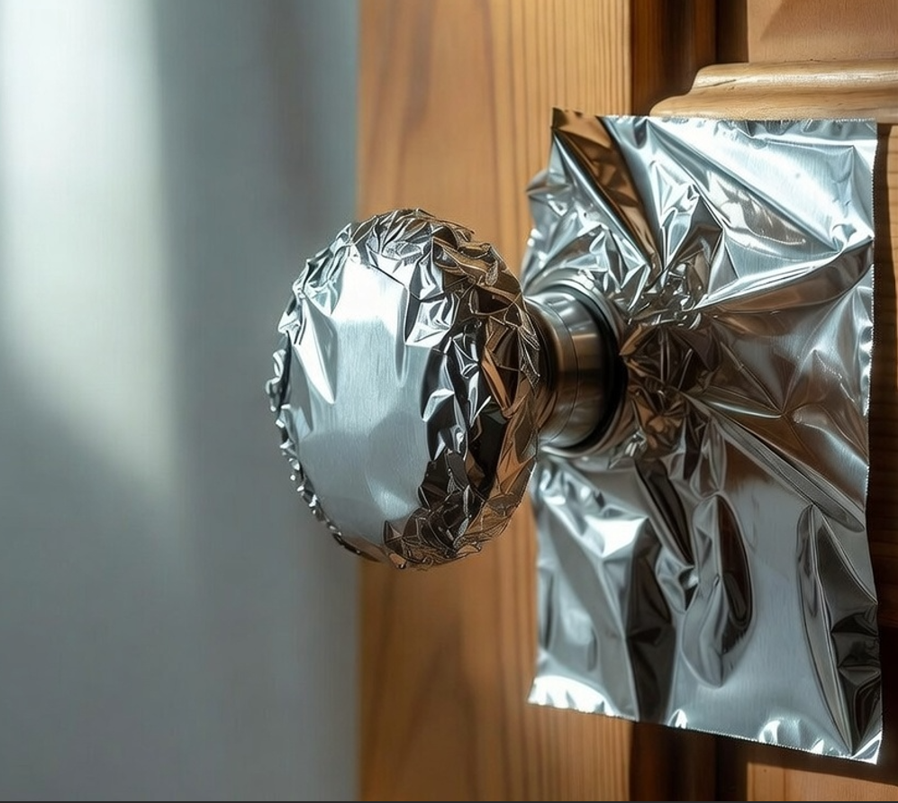 Por qué usar papel de aluminio en los picaportes 