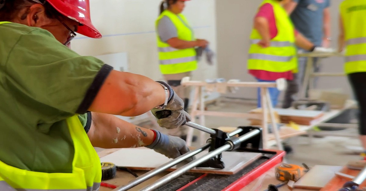 mulheres na construção