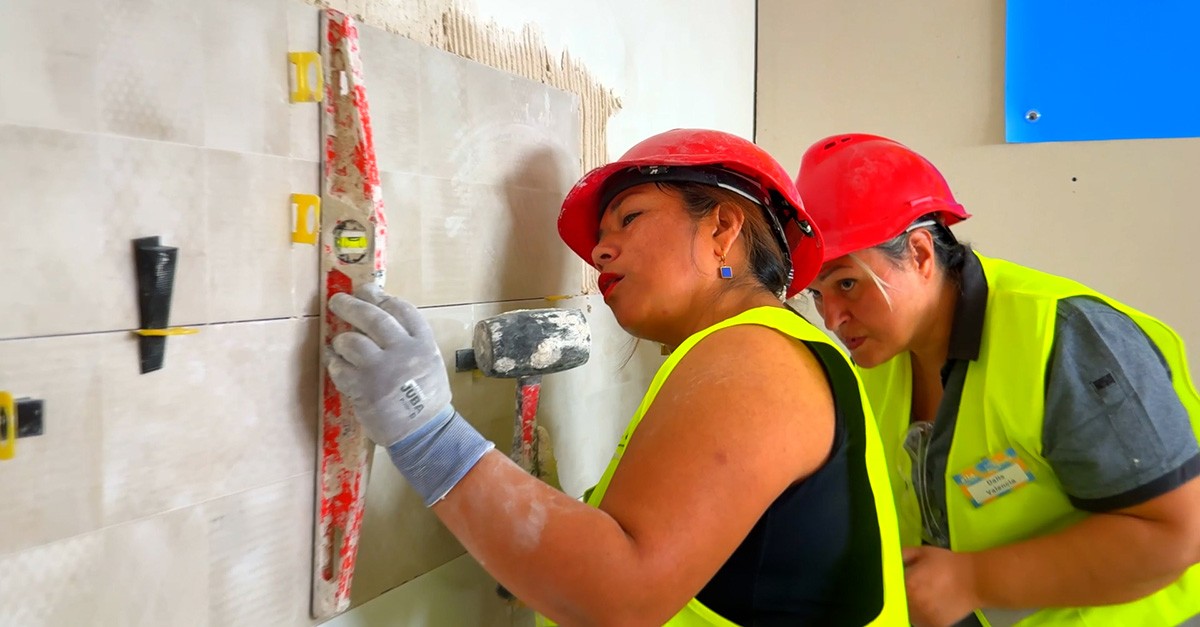 mulheres na construção
