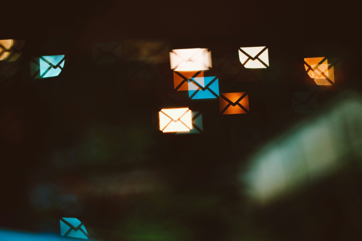 símbolos de email coloridos
