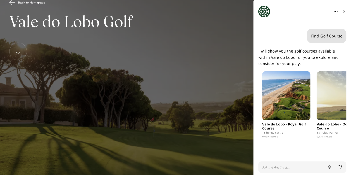 Algarve AI concierge