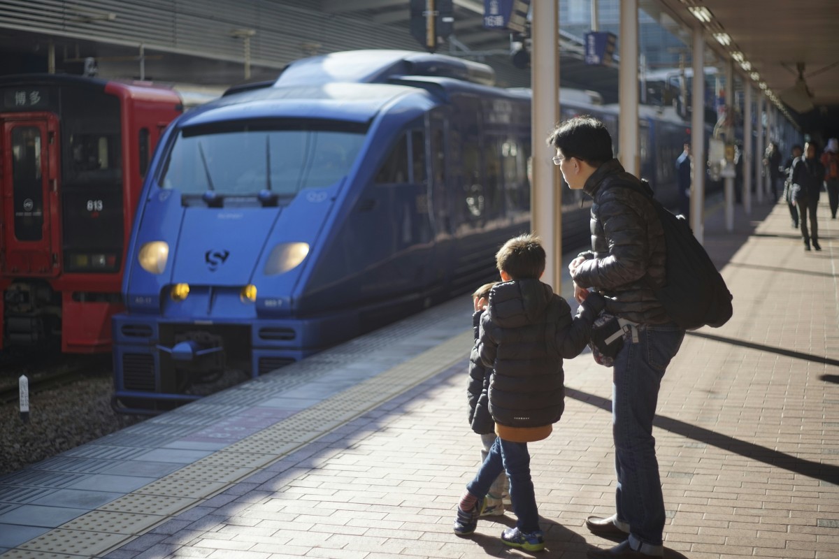 voyage en train en famille