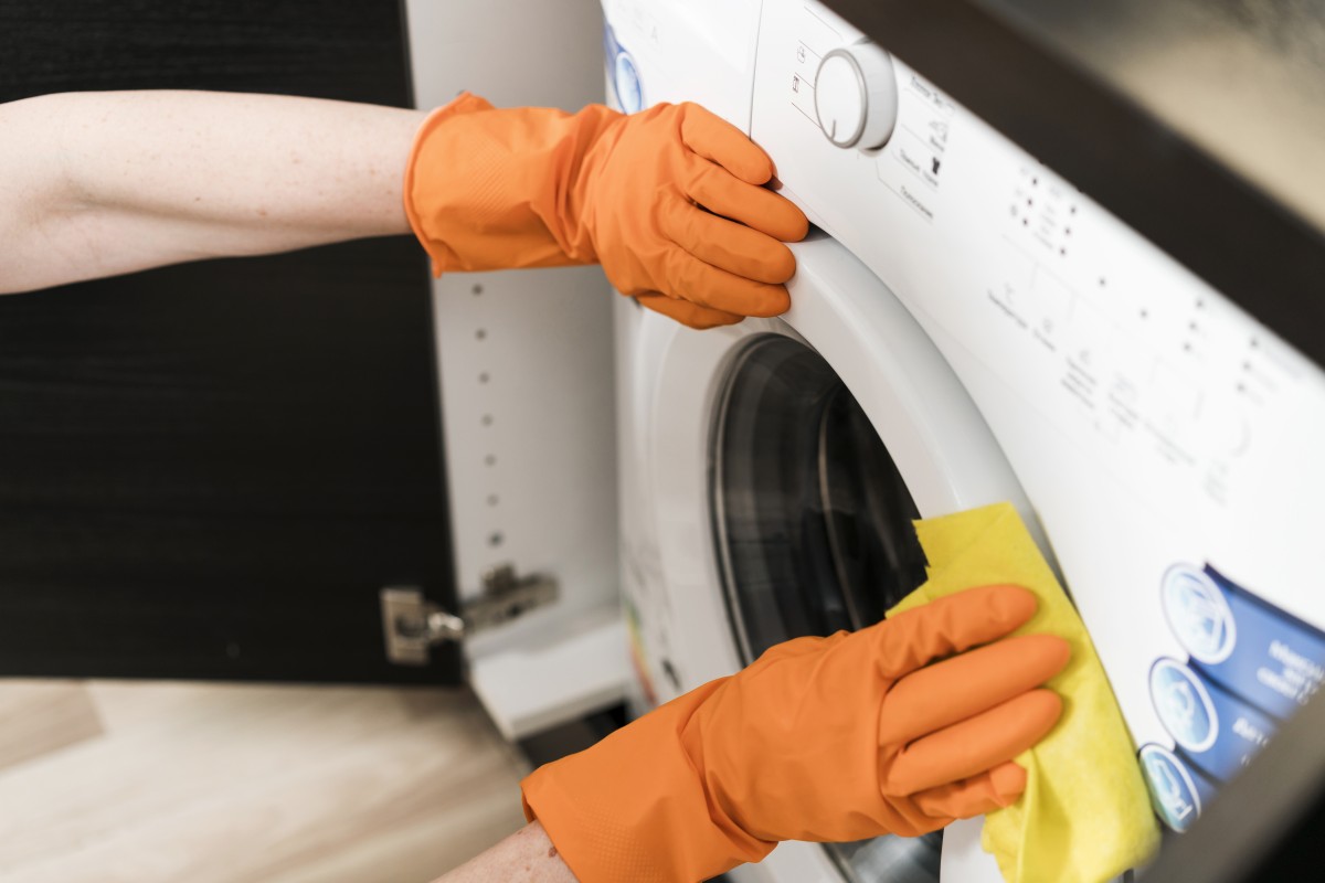 limpar o filtro da máquina da roupa