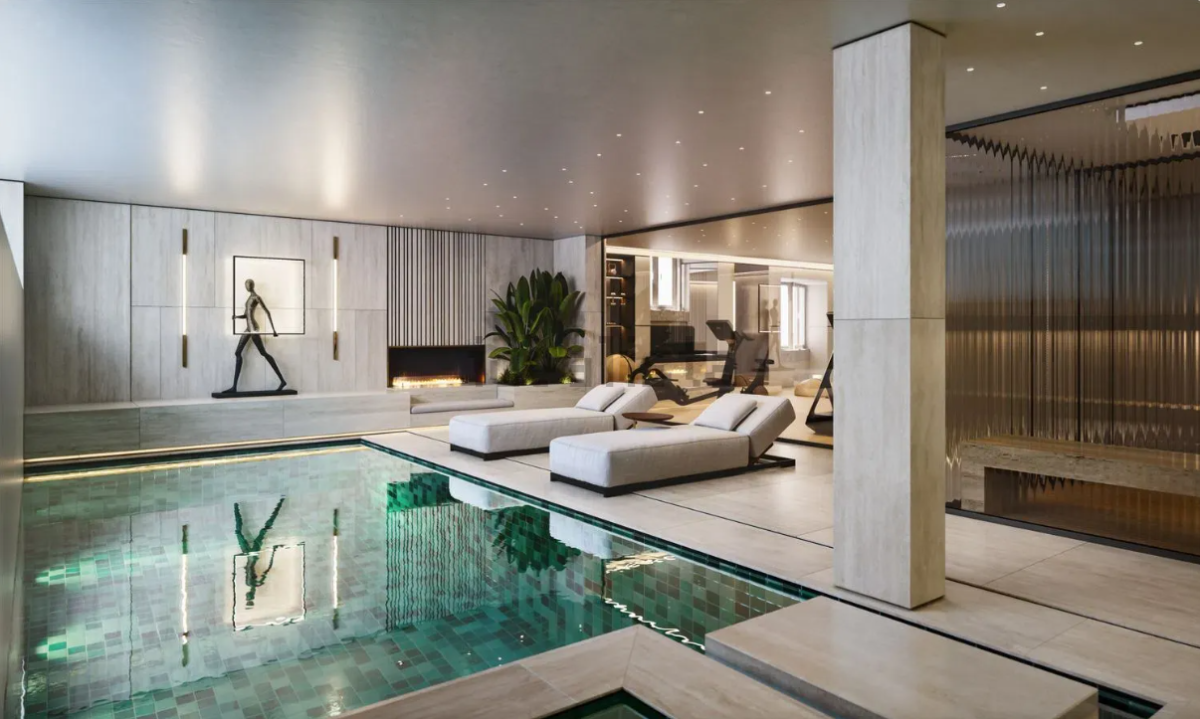 Casa com piscina interior