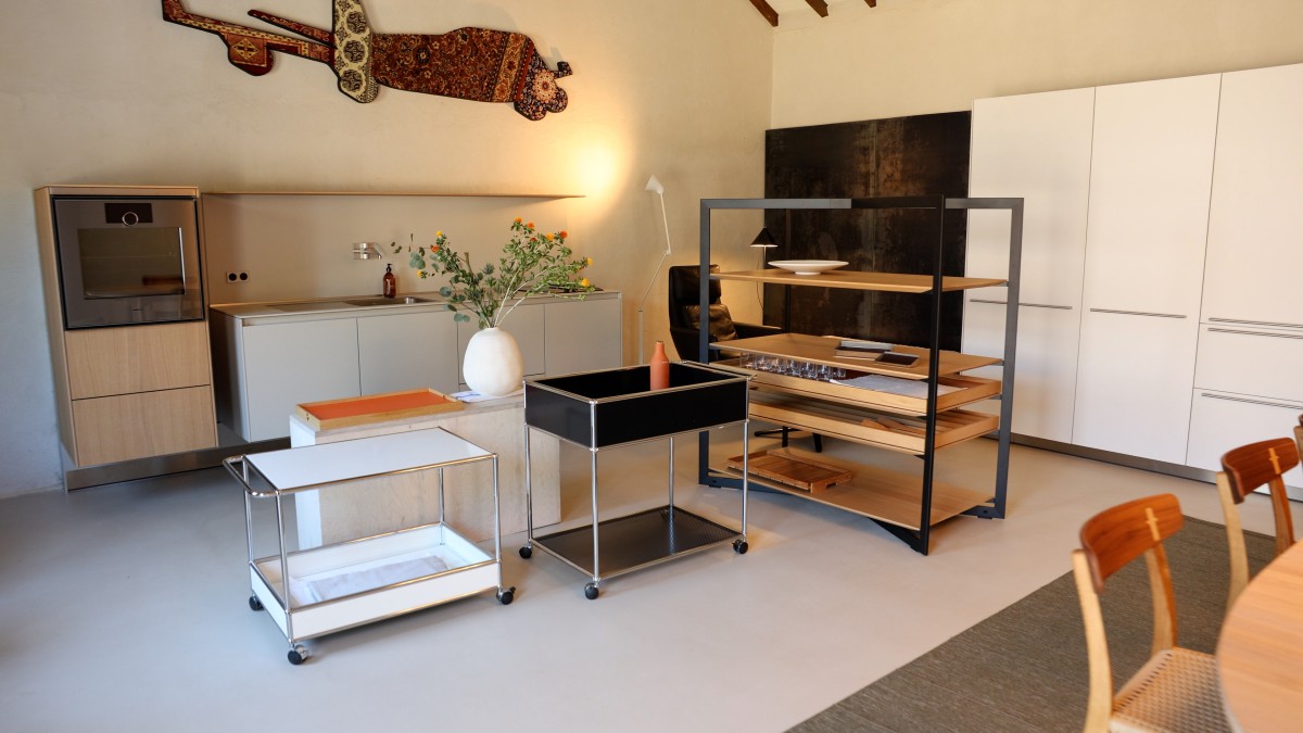 Showroom de uma marca de mobiliário de luxo na Mansão do Passeio
