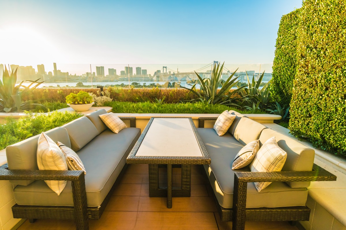 terraço de luxo