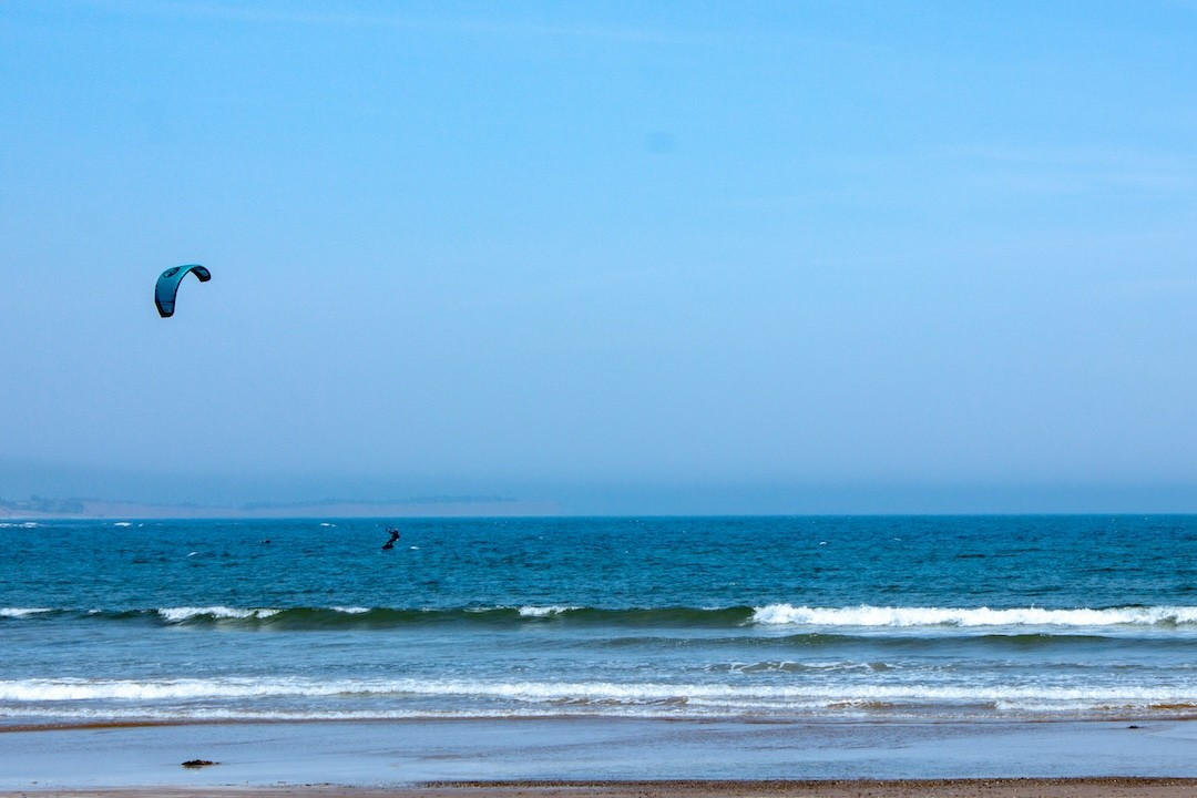 Praia no Canadá