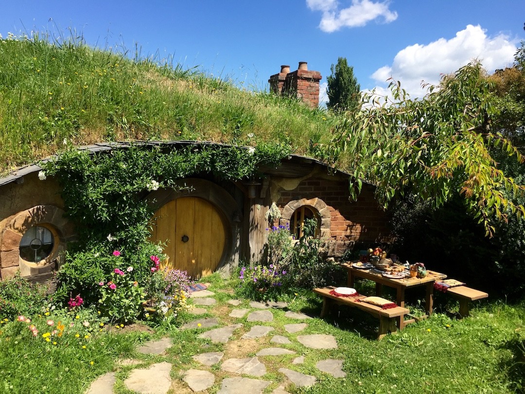 casa hobbit na Nova Zelândia