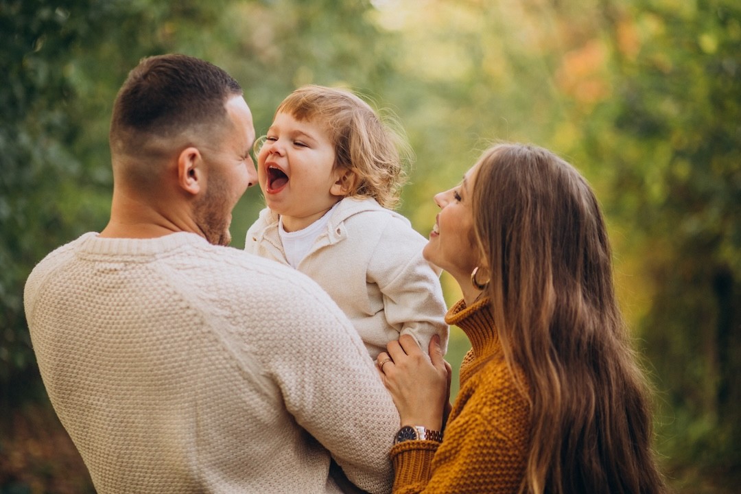 família no outono