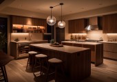 luzes de cozinha