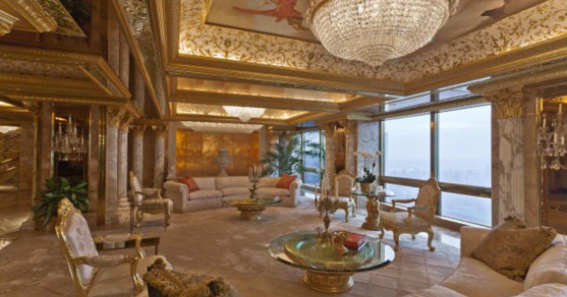 a “penthouse” de ouro e diamantes que donald trump tem em nova iorque (fotos)