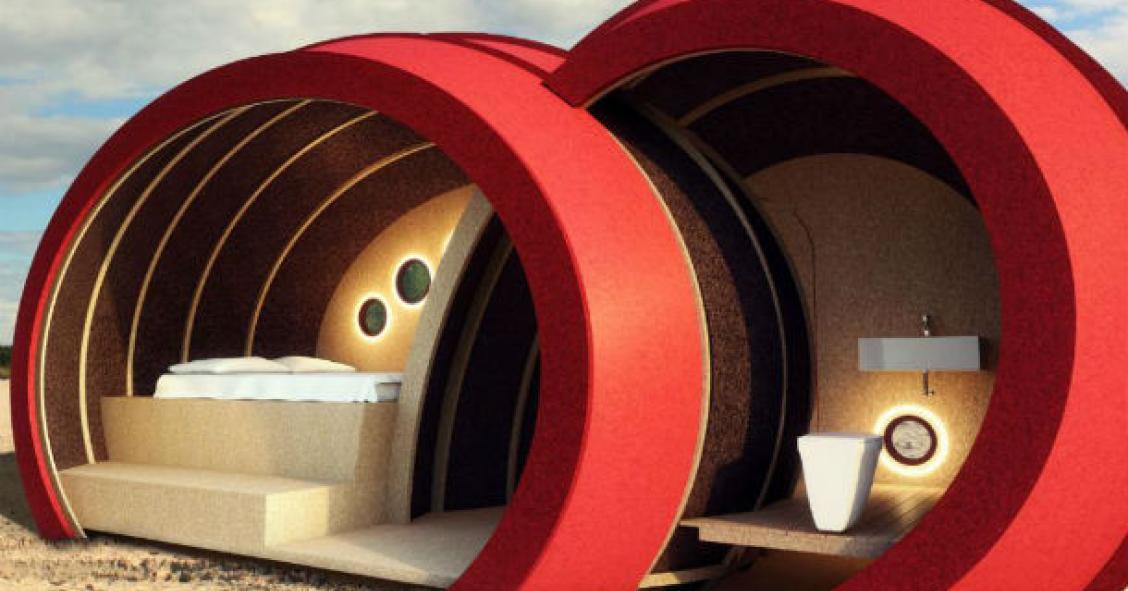 shelter, a escultura onde se pode dormir em vila nova da barquinha 