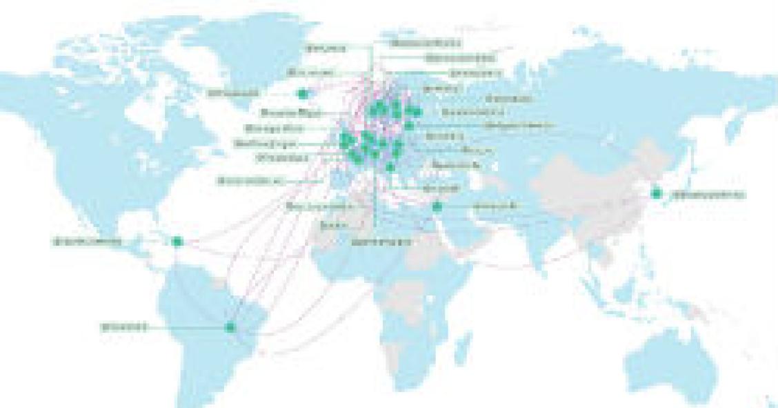 os líderes mundiais mais "bem relacionados" no twitter
